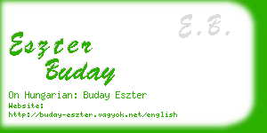 eszter buday business card